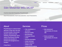 Tablet Screenshot of midwinter-physiotherapy.co.uk